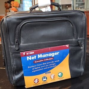 Black Executive Laptop Bag NET MANAGER